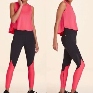 $125 Alala Captain Tight Watermelon 7/8 Length Leggings Size Small Compression